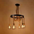 Lámpara Candil Colgante De Cuerdas Vintage