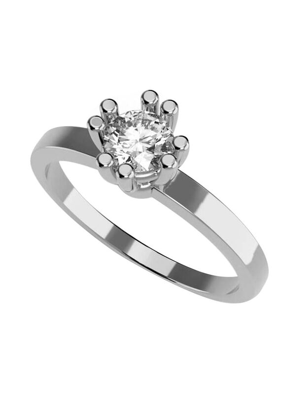 Anillo de Compromiso de 14K con Diamante de Lab... image number null