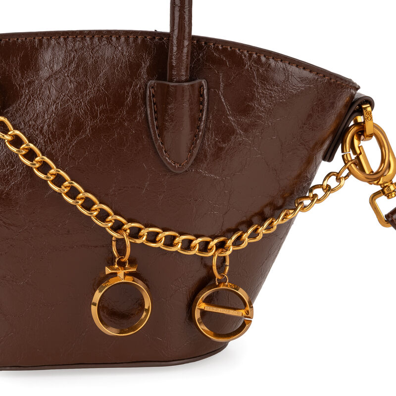 Bolsa Tote Chica Con Pouch Color Caf&eacute; image number null