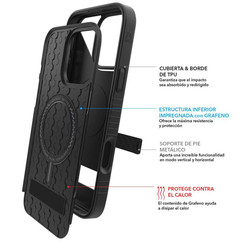 Funda Zagg Denali con Soporte y Magsafe para iP... image number null
