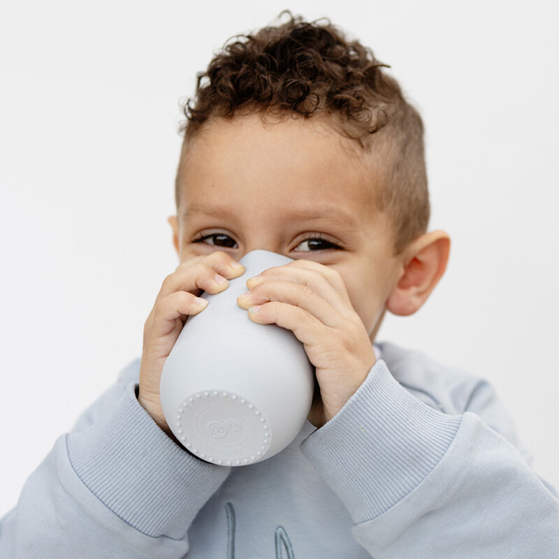 Ezpz Vaso Con Popote Happy Plata image number null