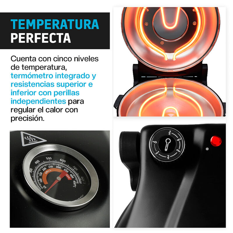 Horno El&eacute;ctrico para Pizza con Piedra Cer&aacute;mica ... image number null