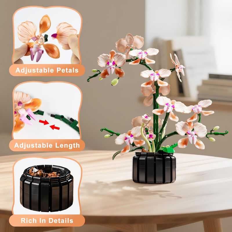 Set De Construcci&oacute;n Lodikisbay Flor De Orqu&iacute;dea... image number null