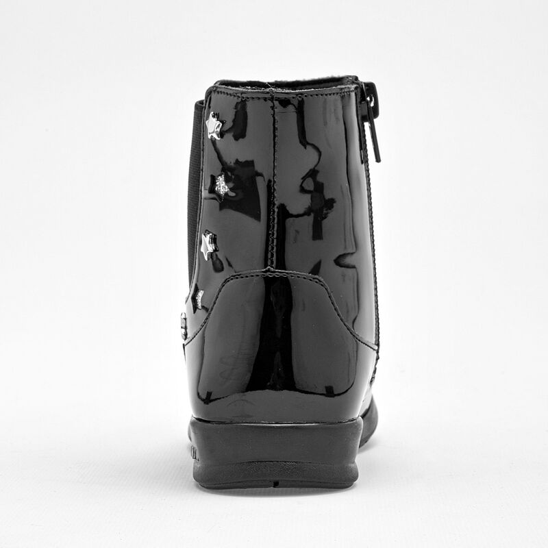 Coqueta Bot&iacute;n para ni&ntilde;a negro charol, con luces image number null