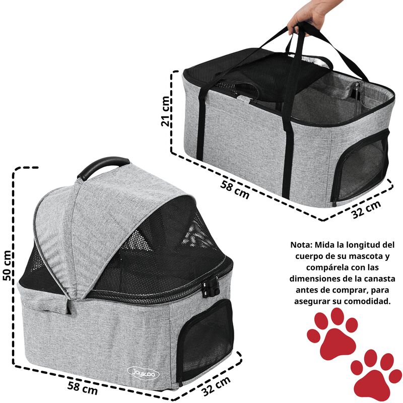 Carriola Doble para Mascotas Cochecito para Per... image number null