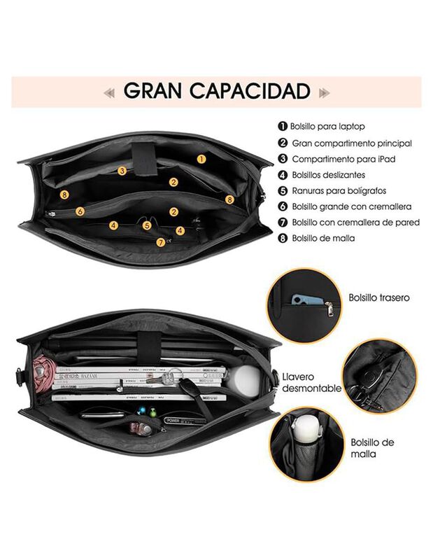 Bolsa Tote Pink Brule Para Mujer image number null