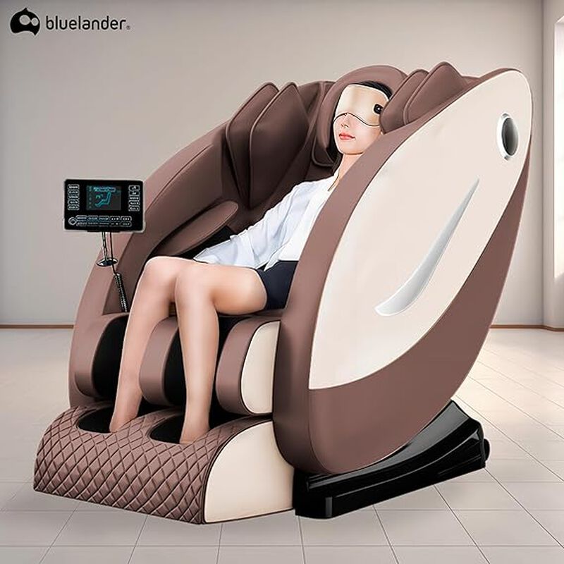 Sill&oacute;n de Masaje Gravedad Cero Caf&eacute; Bluelander image number null