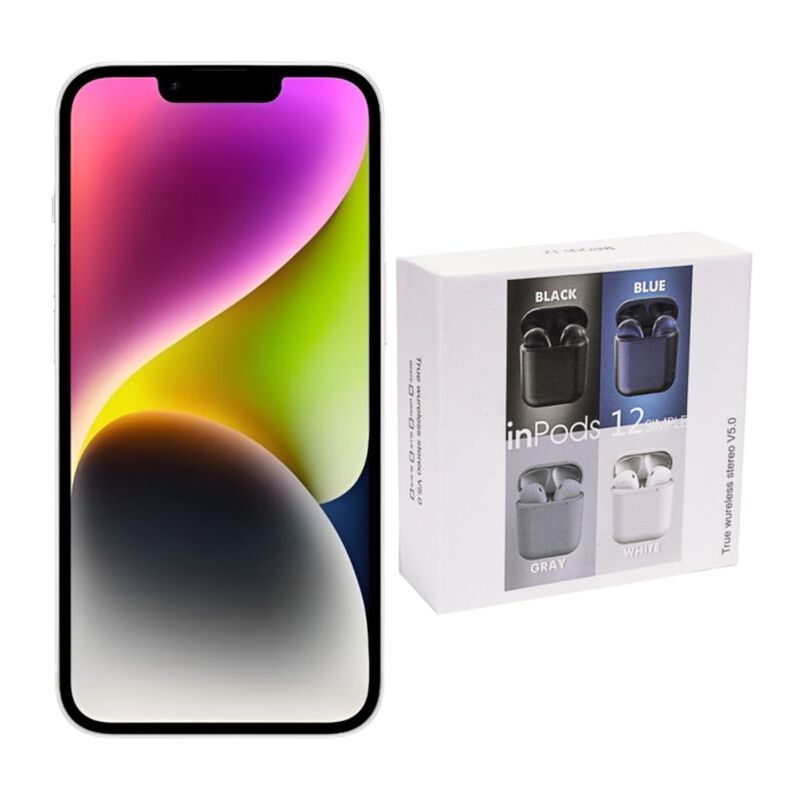 iPhone 14 128GB Blanco E-SIM Reacondicionado + ... image number null