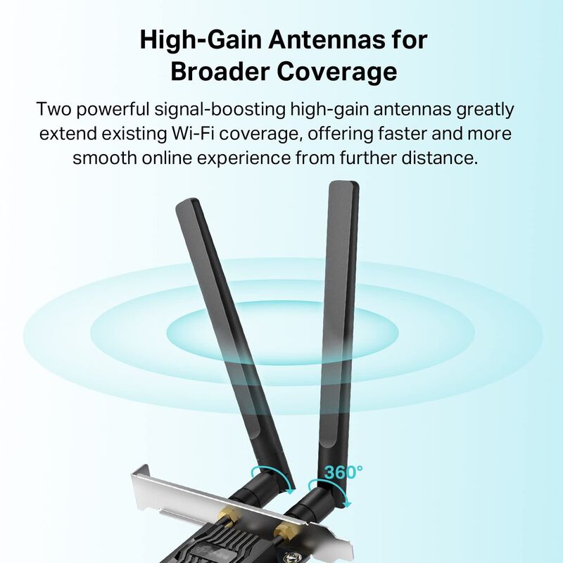 Tarjeta Wifi 6 Pcie Tp-link Archer Tx20e Ax1800... image number null