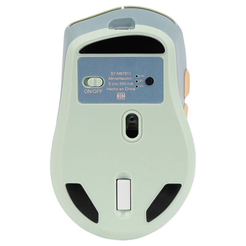 Stf Viva Mouse Inal&aacute;mbrico Dual Verde Menta image number null