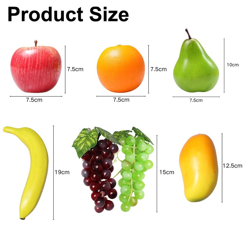 Set De 20 Frutas Artificiales Ikosora &ndash; Pack De... image number null