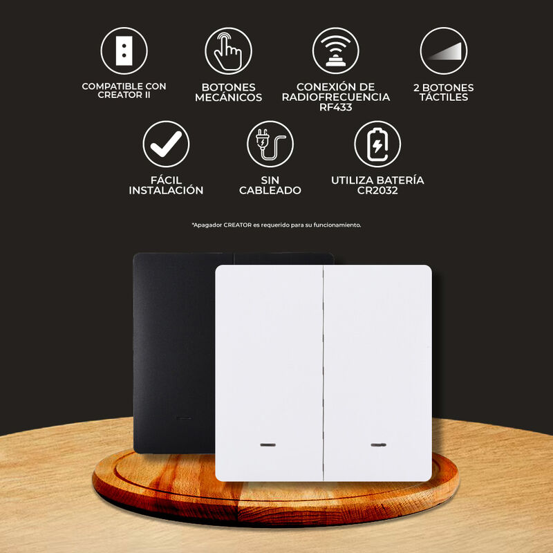 Apagador Accesorio Para Creator Ii, 2 Botones B... image number null