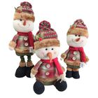 Kit Navideño 3 Muñecos De Nieve