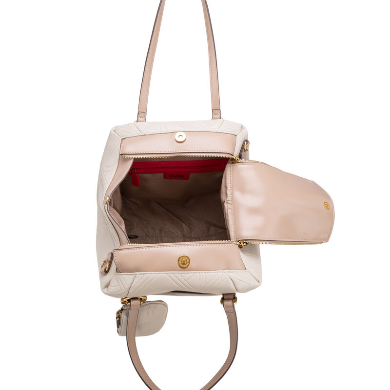 Bolsa Tote Mediana Con Monedero Color Camel image number null