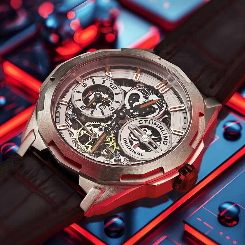 Reloj Stuhrling para hombre 1012.01autom&aacute;tico s... image number null