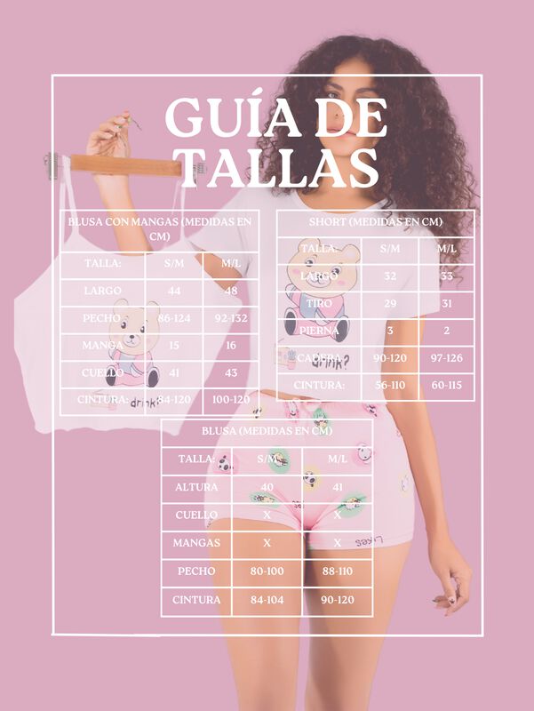 Pijama 3 Piezas Mujer Short Blusa Playera PIJ-0... image number null