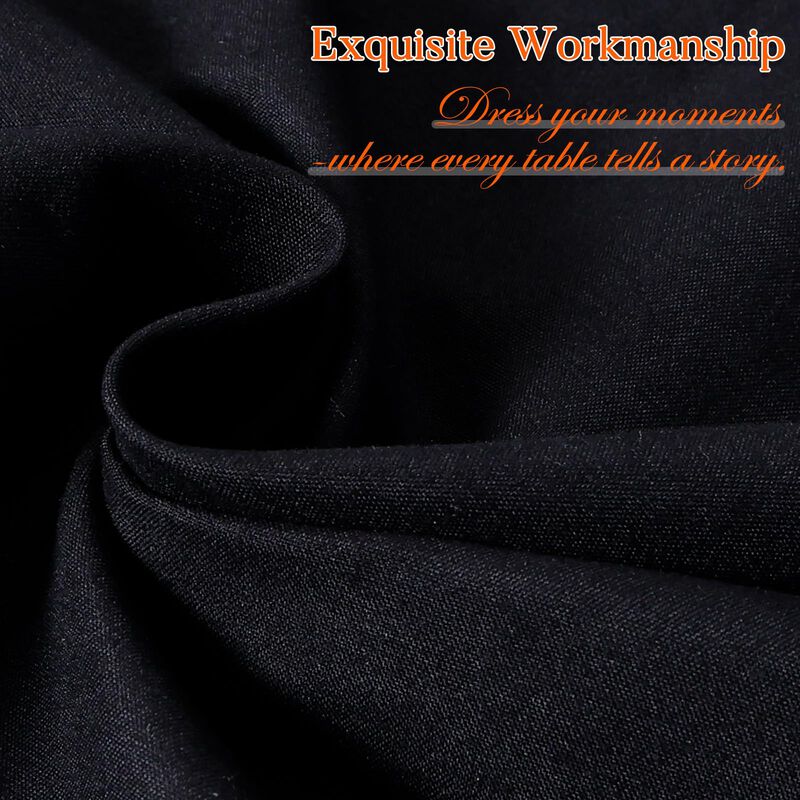Manteles Redondos Dexbriz - Pack de 10 | Negro ... image number null