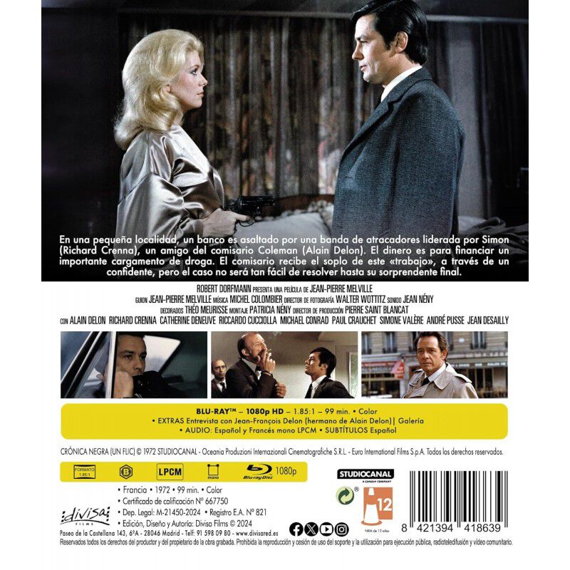 Cr&oacute;nica Negra [Blu-ray] (1972) Un flic image number null
