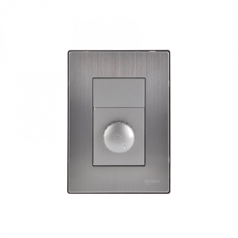 Paquete 5 piezas Placa Armada Con Dimmer Acero ... image number null