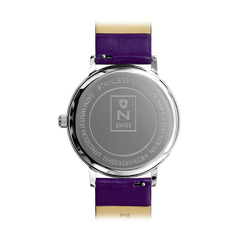Reloj Nivada Corporate Cab Acero/Piel Morada Ca... image number null