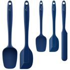Juego de Esp&aacute;tulas Hotec de Silicona, 5 Piezas - Azul Cl&aacute;sico