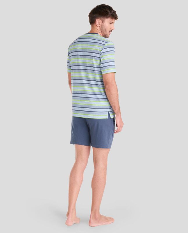 Pijama de Rayas Verdes Verde image number null