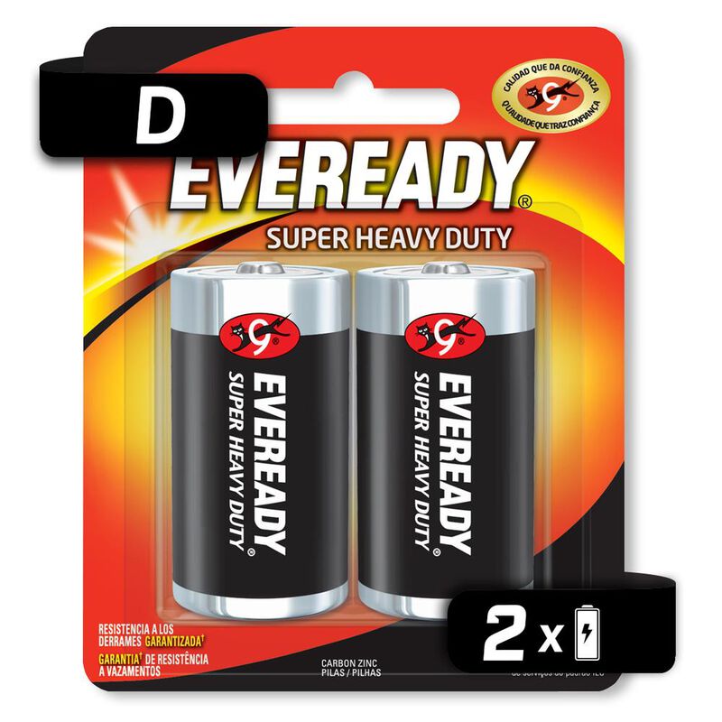 Pila Eveready Carbon Zinc D Blister 24 Unidades image number null