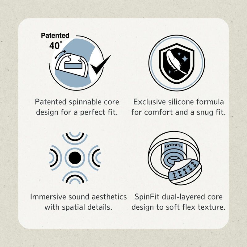 Eartips Spinfit Omni Para Auriculares True Wire... image number null