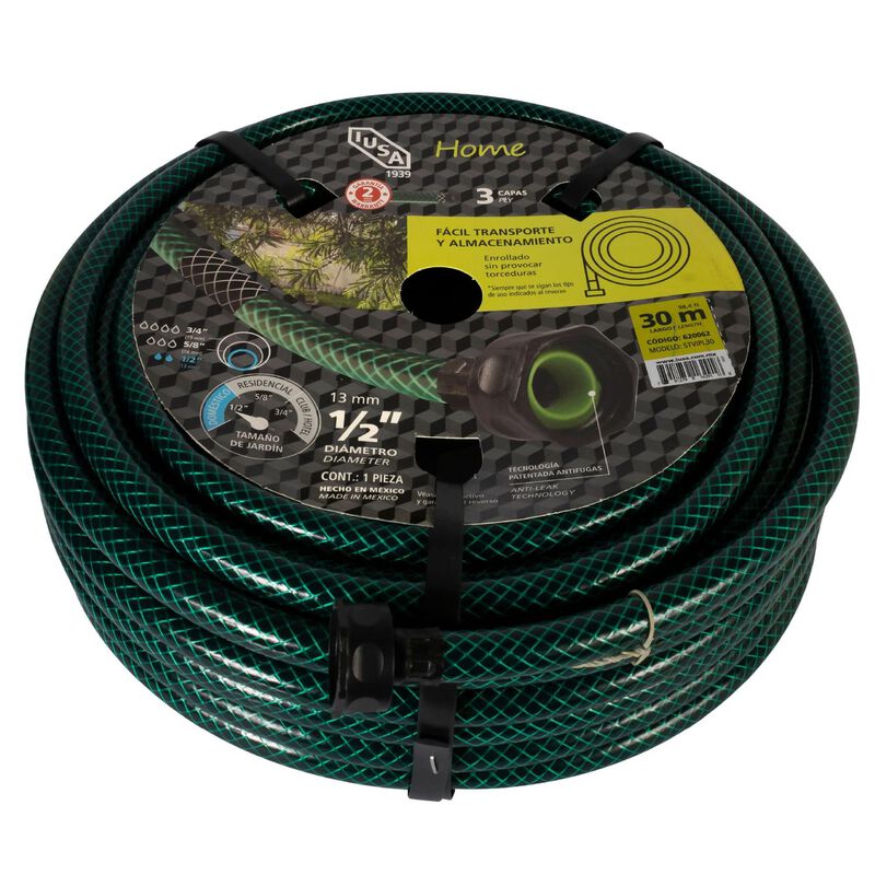 Manguera 30m Home Tricapa 1/2&rdquo; Con Conexiones P... image number null