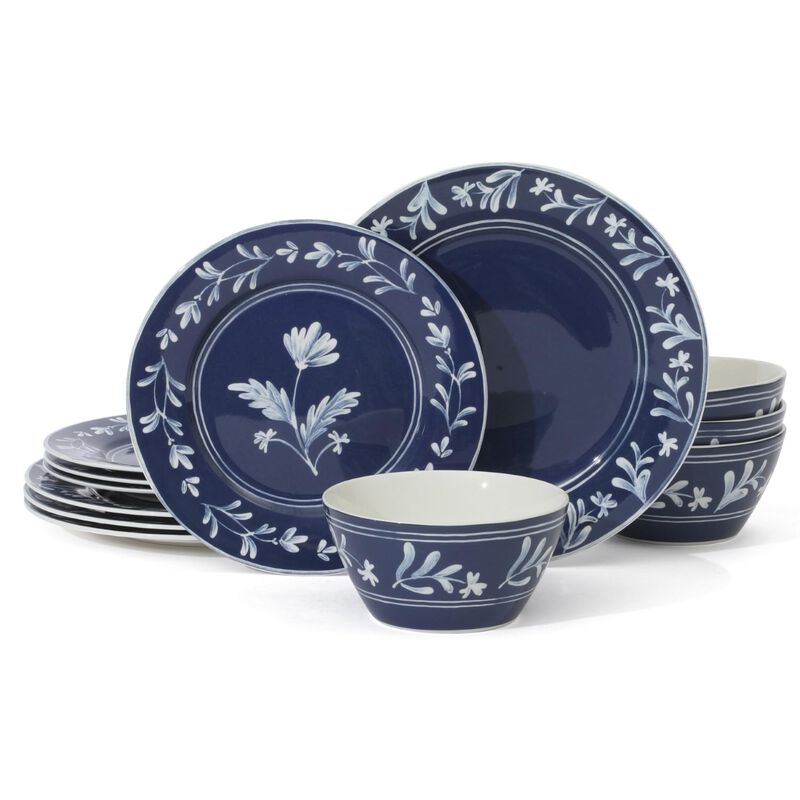 Juego de Vajilla Martha Stewart Azul Cielo 12 P... image number null