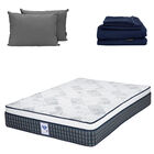 Colch&oacute;n Matrimonial Cardona + Almohada 2 Pack + 1 juego de S&aacute;banas Softy