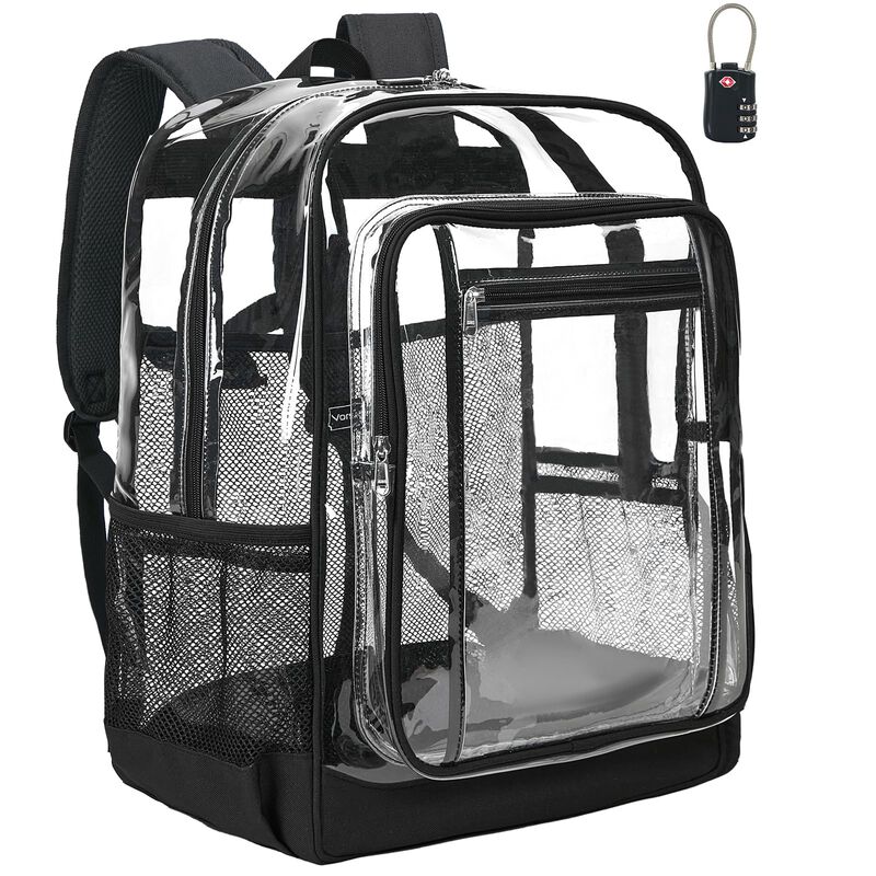 Mochila Transparente Vorspack 46 cm Con Candado... image number null