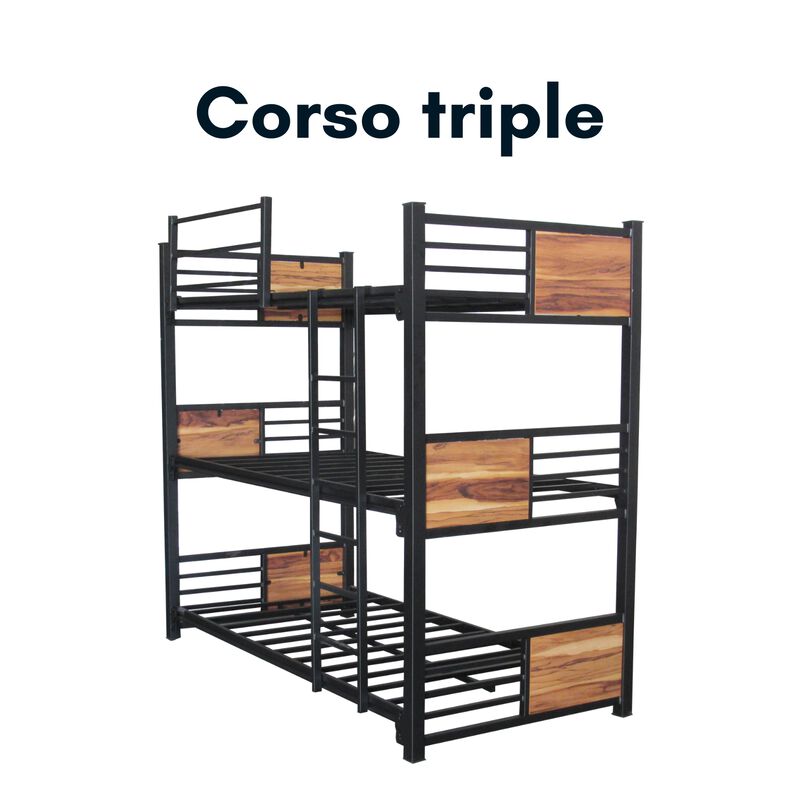 Litera Corso Triple Color Negro Parota Base Ind... image number null