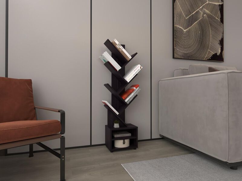 Librero Kings Fresno Europeo Y Wengue Virtual M... image number null