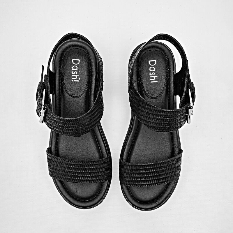 Dash sandalia plataforma para mujer negro cod 1... image number null