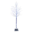 &Aacute;rbol De Metal Con Luz Led 240 Luces Pino Navide&ntilde;o 1.50 Mts Luces Plateado