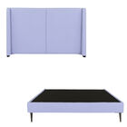 Cabecera Queen Size Dicasa Milan Con Base Cama Slim Lila
