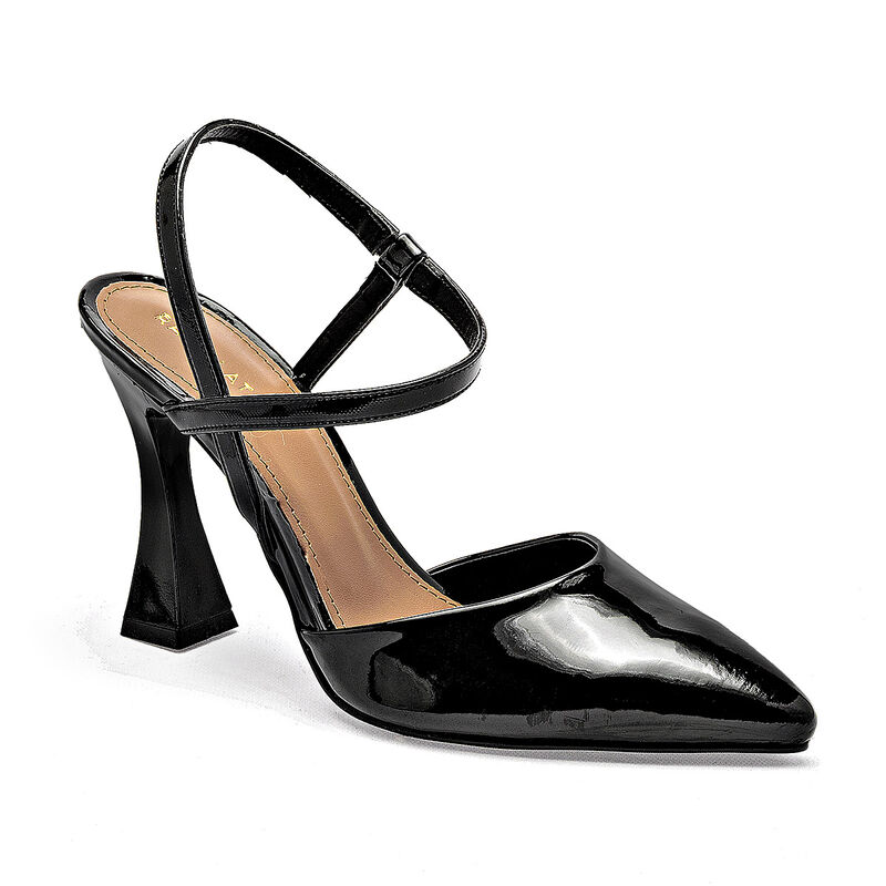 Raiz latina zapatilla para mujer  negro charol ... image number null