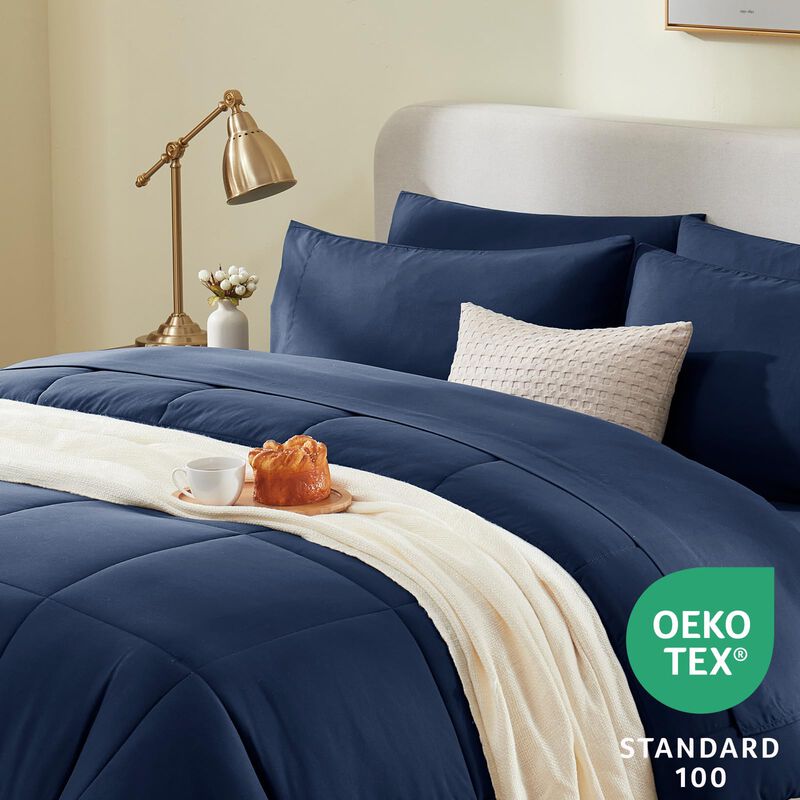 Juego De Edred&oacute;n Cozylux Blue King Size Para Ca... image number null