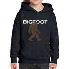 Sudadera Con Capucha Word Art Para Ni&ntilde;a - Bigfoot - Negro