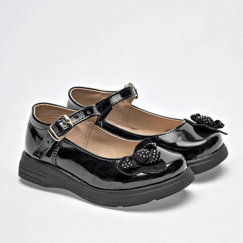 Fratta Zapato para ni&ntilde;a negro charol BAJA image number null