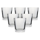Set De 6 Vasos Cuadrados De Cristal - 290 Ml