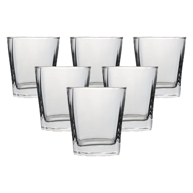 Set De 6 Vasos Cuadrados De Cristal - 290 Ml image number null