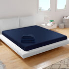 Sábanas Individual Dicasa Softy Azul Marino + Protector+ Almohada Dicasa One