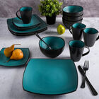 Vajilla Moderna Jade/Negro para 8 Personas 32pz Gibson
