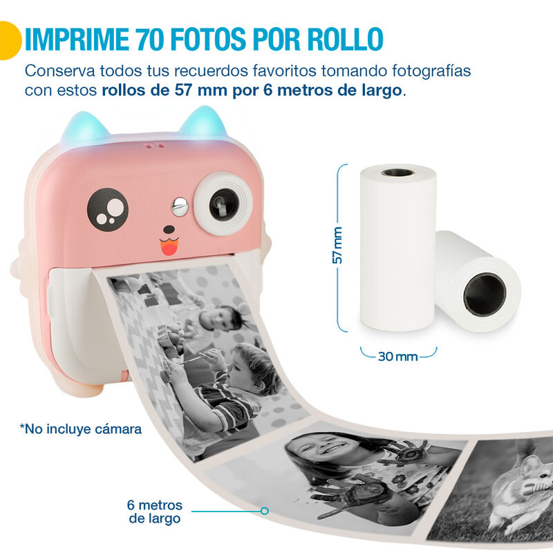Rollos de Papel Térmico 10 Piezas para Cámara D... image number null