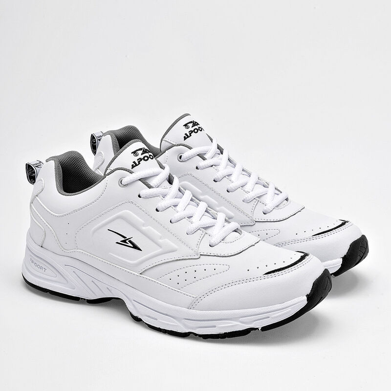 Apoort Tenis deportivo para hombre. Blanco negr... image number null