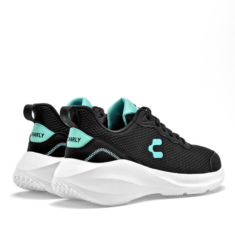 Charly Tenis deportivo para mujer negro, runnin... image number null