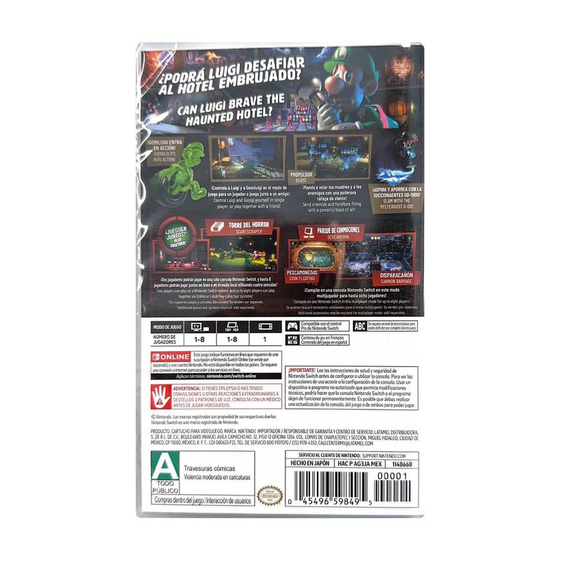 Videojuego Nintendo Luigi's Mansion 2 Hd Para N... image number null
