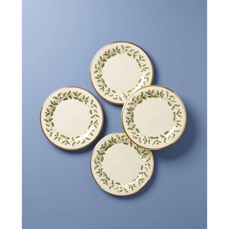 Juego De 4 Platos De Cena Lenox Navide&ntilde;o image number null
